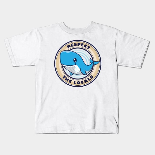 Respect The Locals Kids T-Shirt by Crisp Decisions